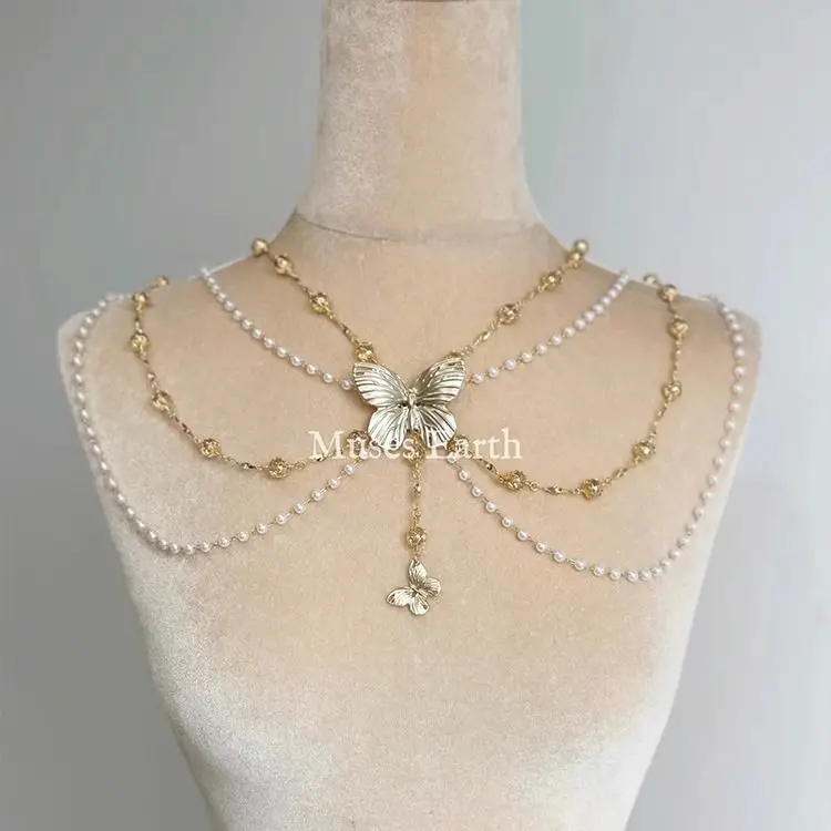 Sissi Princess Butterfly Waist Chain 2026 New Arrival Women’s Dress Accessory Elegant Adjustable Chain Belt Fashion Jewelry