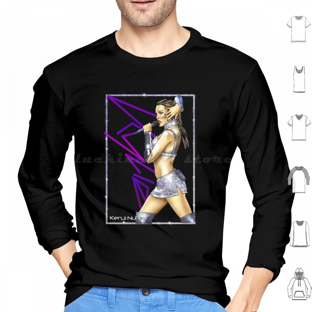 Kylie Minogue Silvanemesis 14 Hoodies Long Sleeve Kylie Minogue Kylie Music Minogue Pop Diva Aphrodite Girl Kiss Me