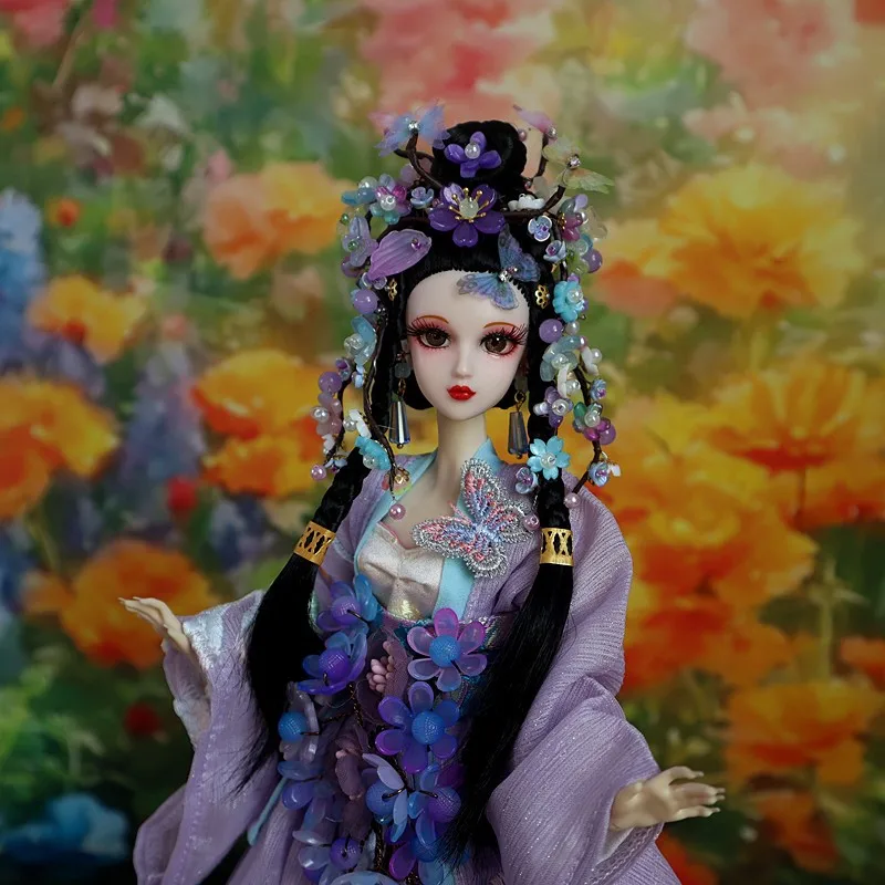 2Colors 2026 New Creative Original Chinese Costume Doll Children's Handmade 31cm Multi Joint Decorative Doll For Gifts LI925