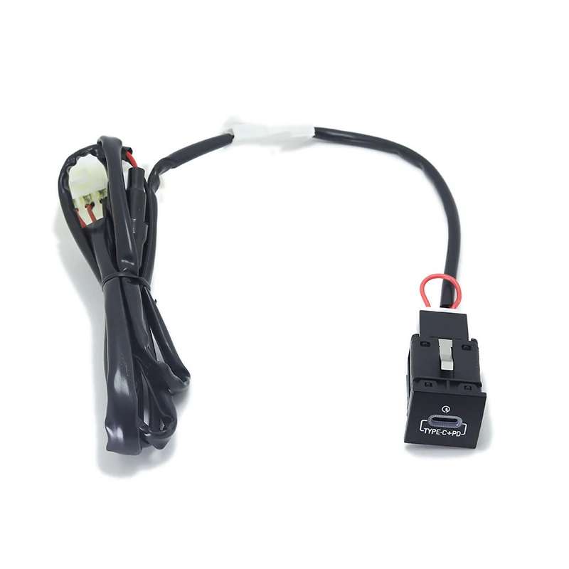 Für vw golf 6 jetta 5 mk5 scirocco qc 3,0 typ c pd rechts usb schnell auto ladegerät steckdose ersatz 12v zerstörung sfrei 06-12 – Detail 8