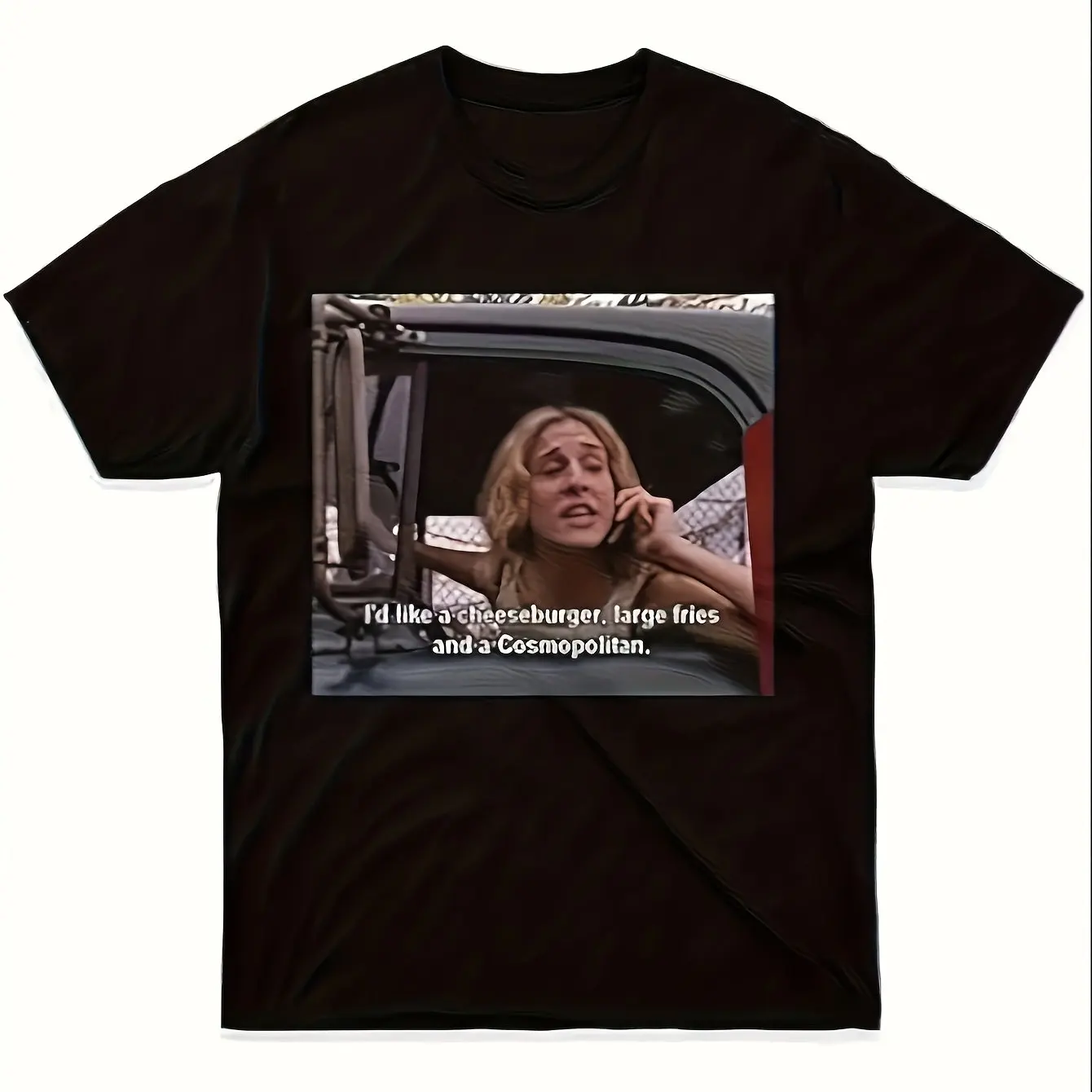 2026 New Men'S T-Shirt Featuring A Design Inspired By Carrie Bradshaw Perfect for Family Gifts Crew Neck All-Season