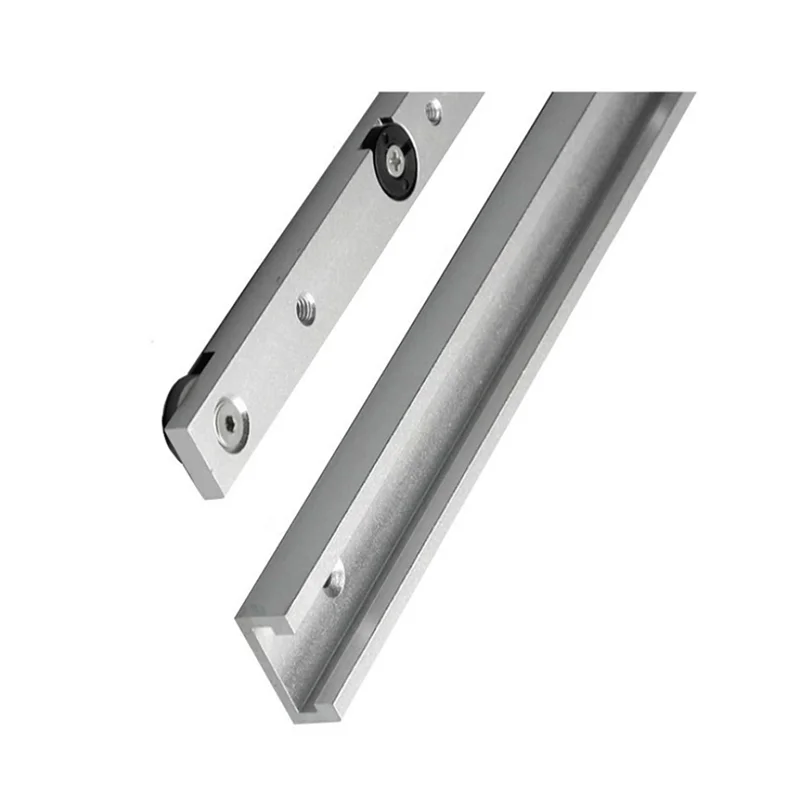 

AS60-T-Shaped Rail Aluminum Alloy Slider Kit 300Mm T Slot Miter Bar With Wheels Non-Perforated Bar Guide