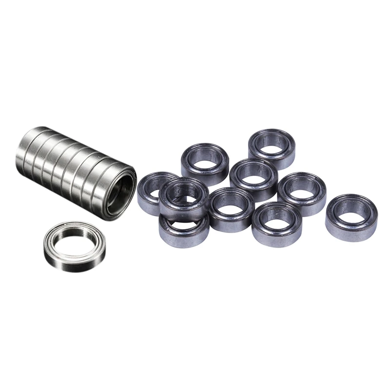 20 Pcs Miniature Sealed Metal Shielded Metric Radial Ball Bearing :10 Pcs Size: MR74-ZZ 4X7X2.5Mm &10 Pcs Model: 6701 ZZ 12X18X4