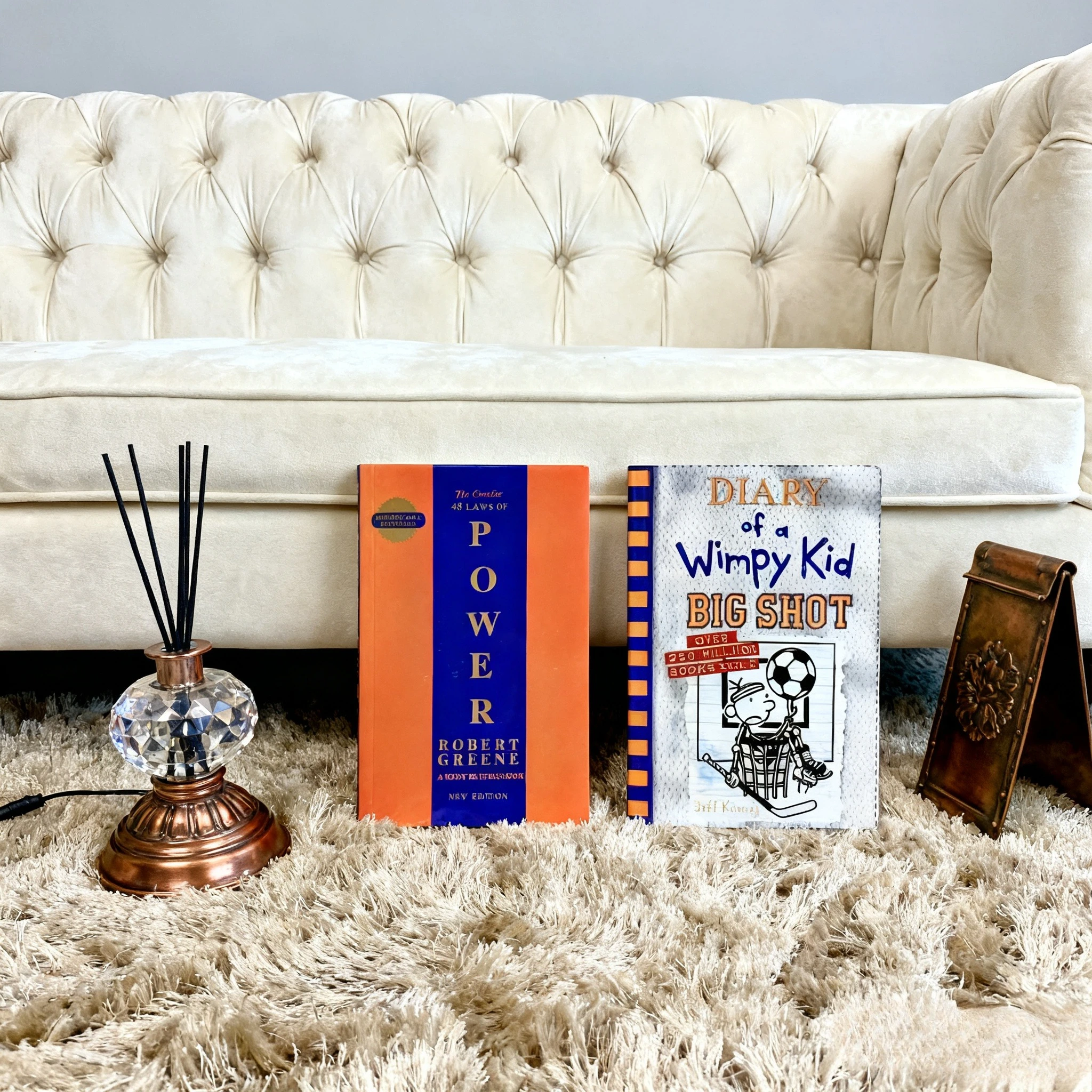 

《The Concise 48 Laws Of Power》+《Diary of a Wimpy Kid 16Big Shot》The core law of power game Children comic books Christmas gift