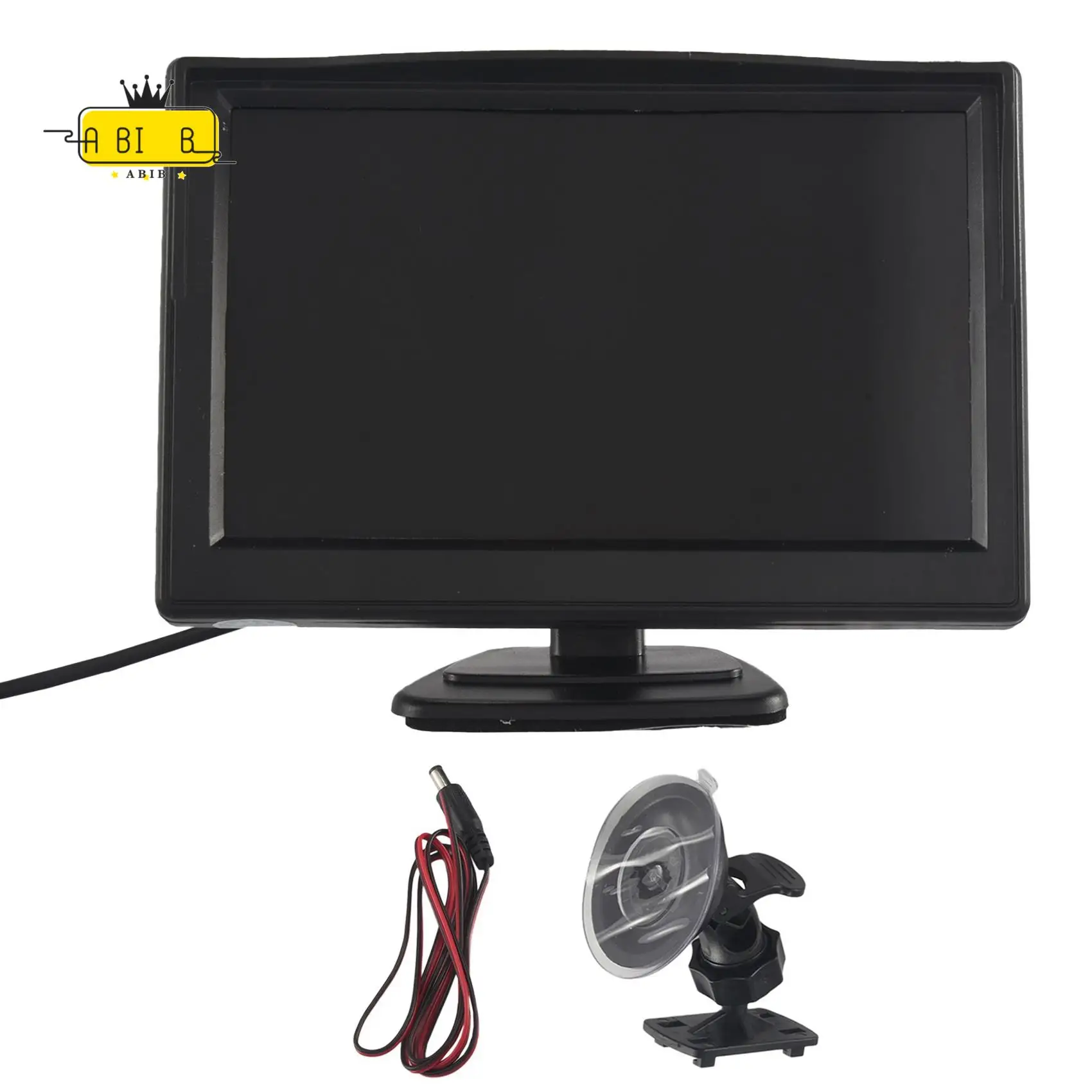

ABIB -5 Inch 800X480 TFT LCD HD Screen Monitor With Dual Mounting Bracket For Car Backup Camera/Rear View/DVD/Media Player