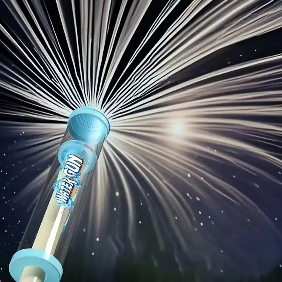 1 unidade Nova Pistola de Água Tipo Fonte de Fogos de Artifício - Super Soaker para Batalhas de Balões de Água ao Ar Livre, Festa na Praia e Aventura Aquática
