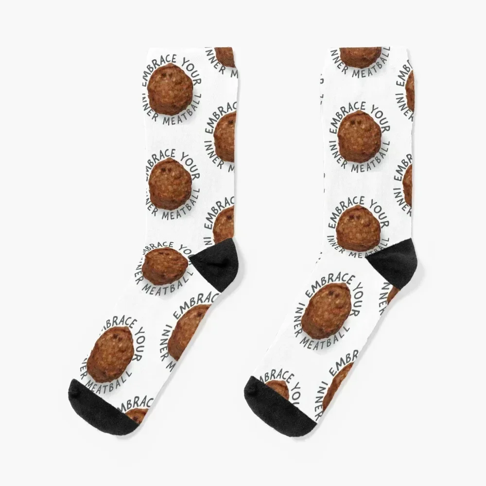 

Meatball Socks kawaii new in's cartoon halloween Men Socks Women's winter gifts funny gifts luxe Socks Female Men's