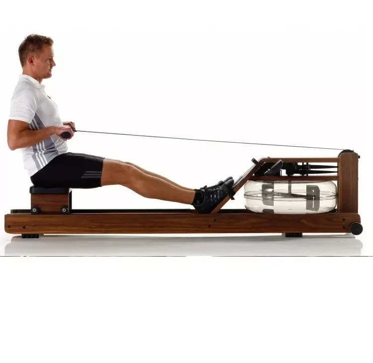 

YG-R002 Water Resistance Wood Rower Machine Aerobic Exercise Fitness Rowing Fitness Equipment