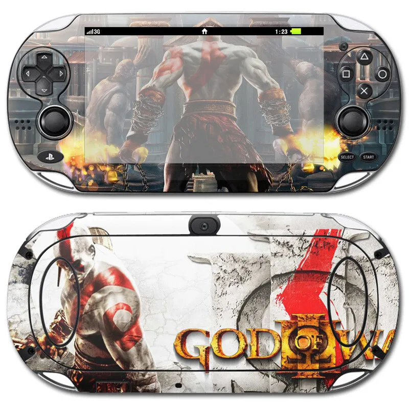 Protector de pegatina de vinilo de la piel del juego God of War para PSvita 1000 para cubierta de calcomanía PSv 1000