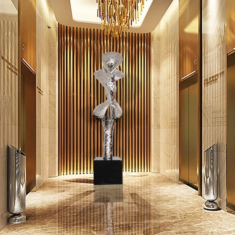 

Stainless steel abstract floor ornament ornament sculpture