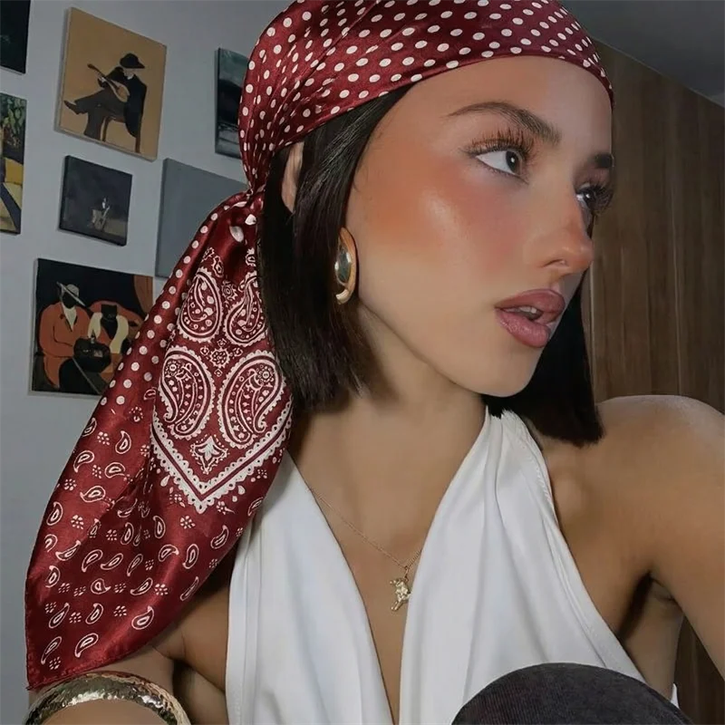 90cm Luxury Brand 2026 Dot Pri - Face Scarf Mask avis et prix