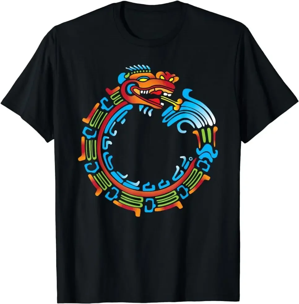 NEW LIMITED Ouroboros Quetzalcoatl Feathered Serpent Aztec Mayan T-Shirt S-5XLHigh Quality 100%Cotton Short Sleeve