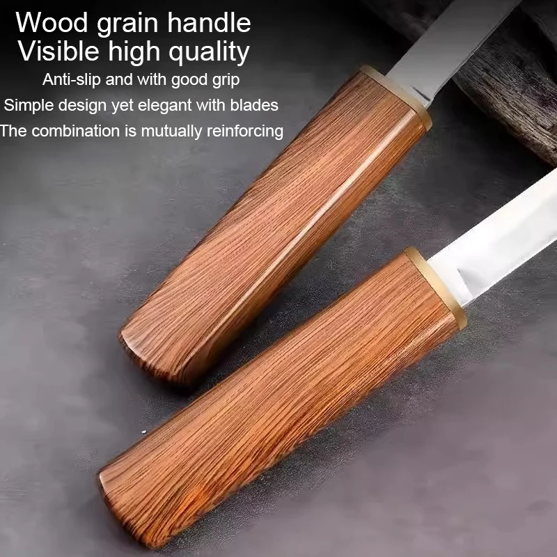 High-end Kitchen Knives Double Knife 2in1 Knife Double Blade Combination Meat Cleaver Peeling Barbecue Fishing Cutting Tools image 3