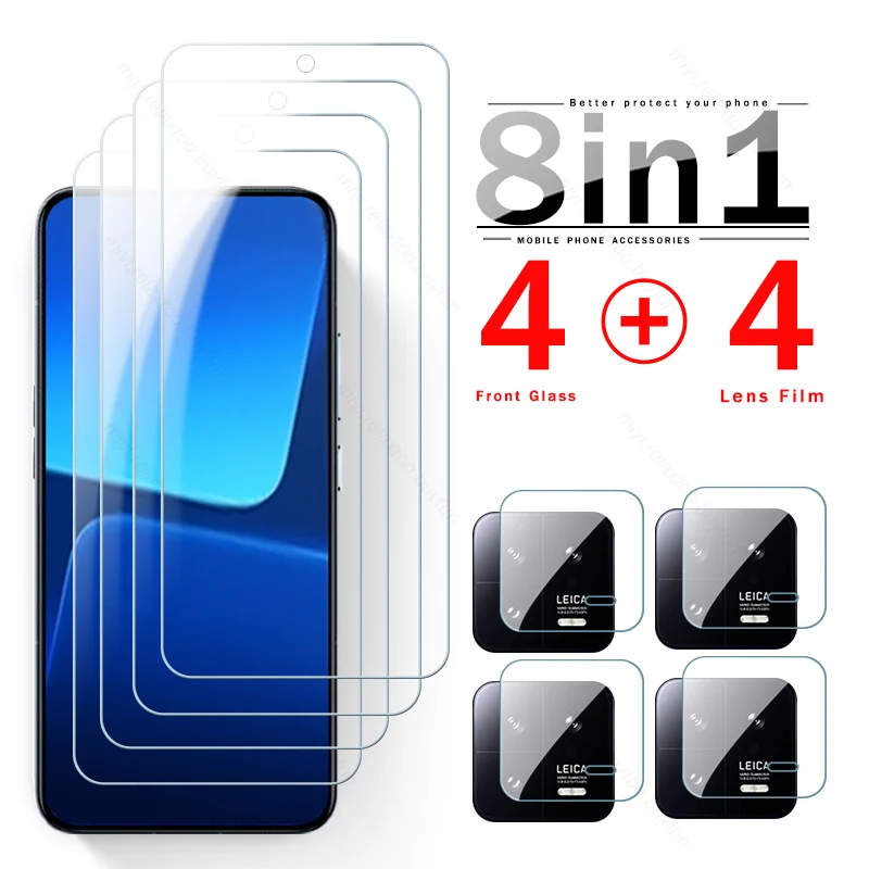 8To1 Protective Glass For Xiaomi 13 5G Camera Lens Screen Protectors Cover On Xiaomi13 Xiaomi14 Xiaomy Xiomi Mi13 Mi14 Mi 13 14