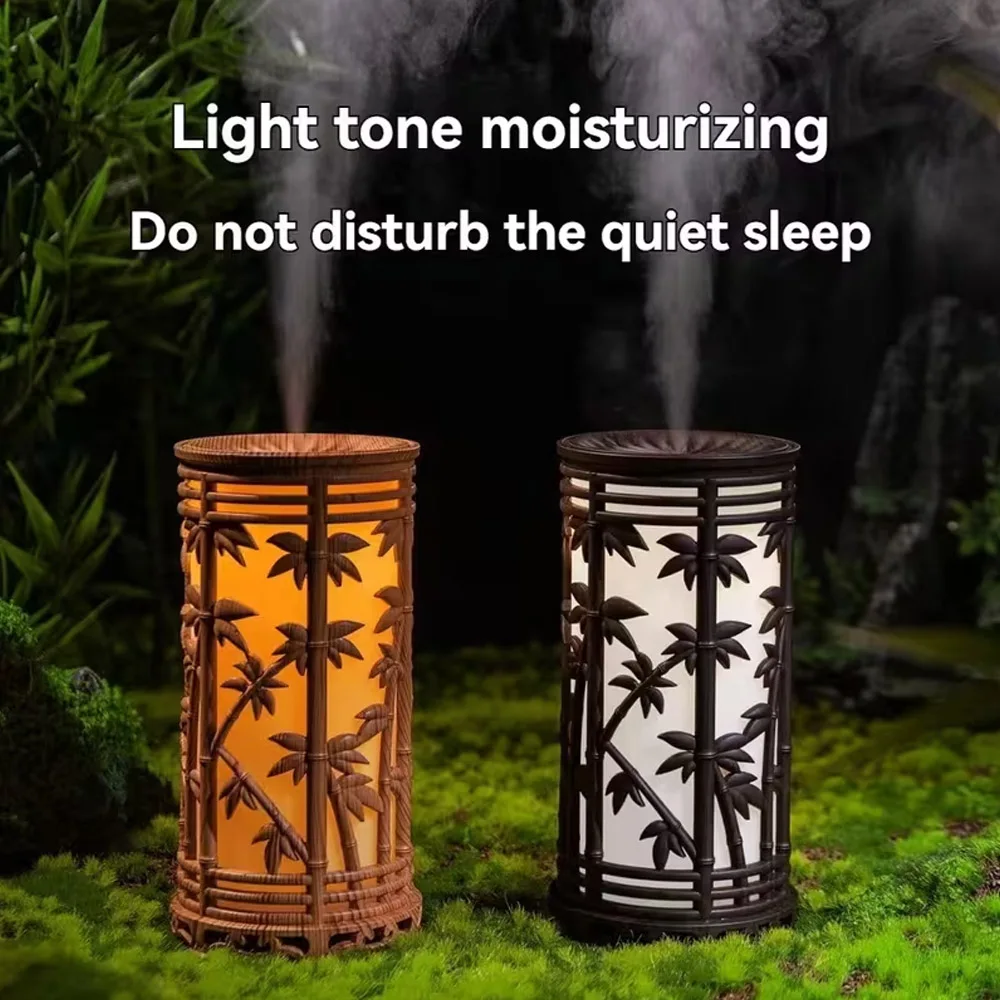 Bamboo Forest-Shaped Mist Humidifier, USB-Powered Humidifier, Home Decor, USB Aromatherapy Diffuser, Desktop Humidifier,