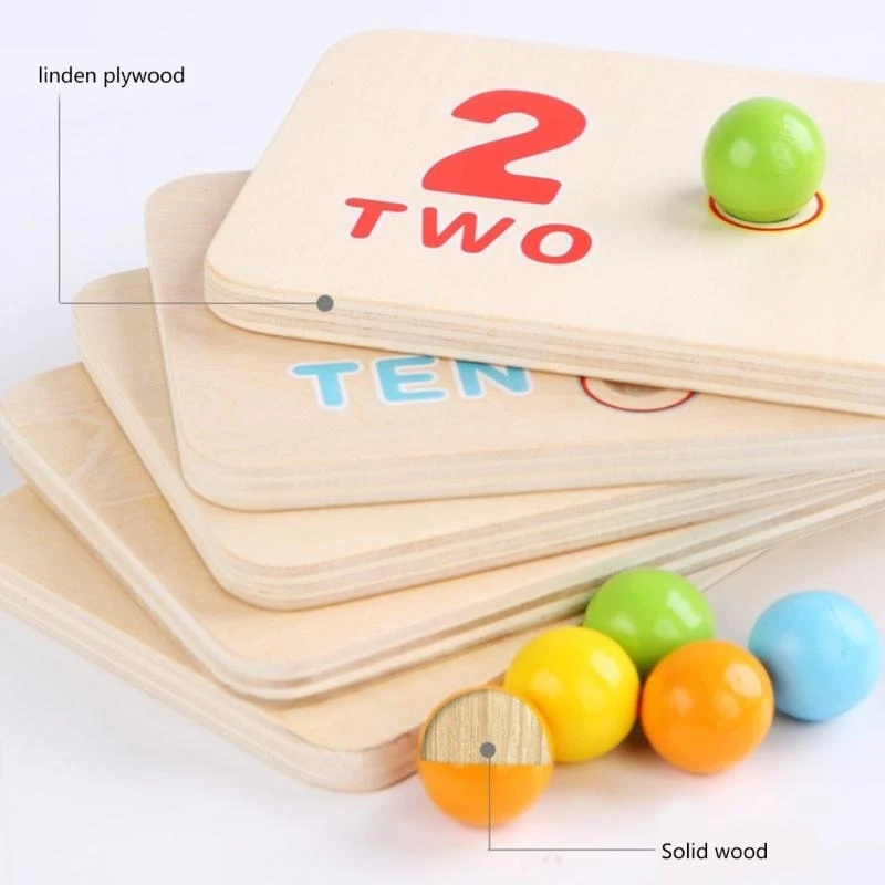

Early Educational Toy for Kids Number Cognition Number Learning Clip Bead Toy 15UB