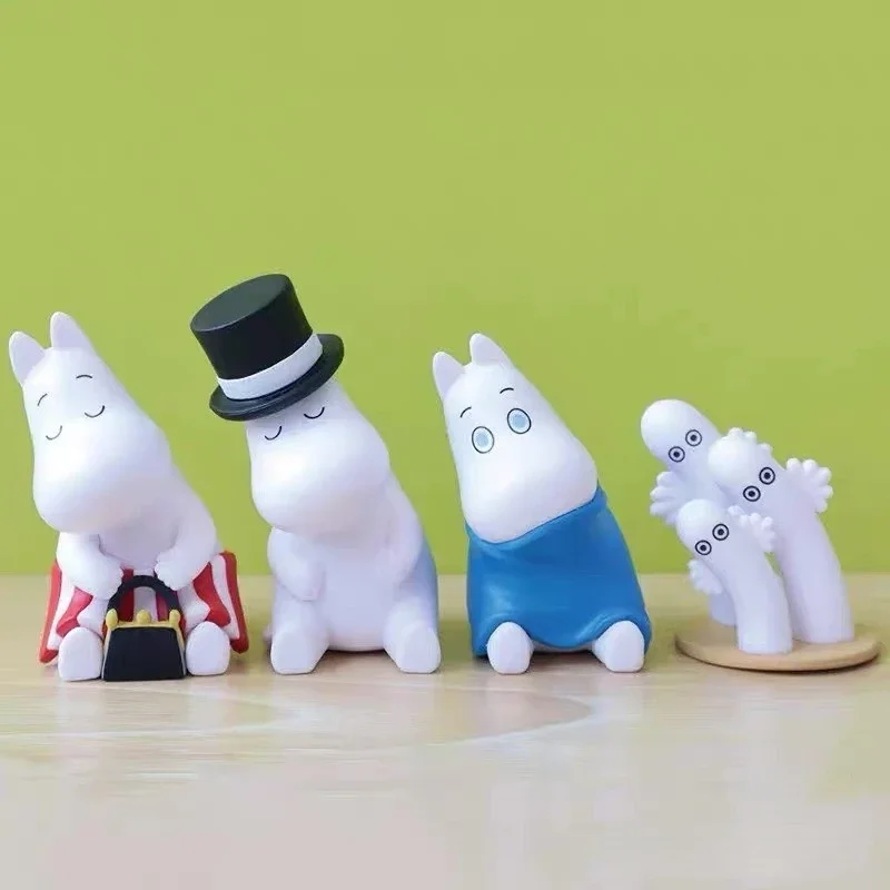 

Фигурки Moomines Shoulder Lean Fig Blind Box Toys, Stiknky Snufkin, Little My, аниме-фигурки, милые мультяшные куклы, украшение для стола, подарки для детей