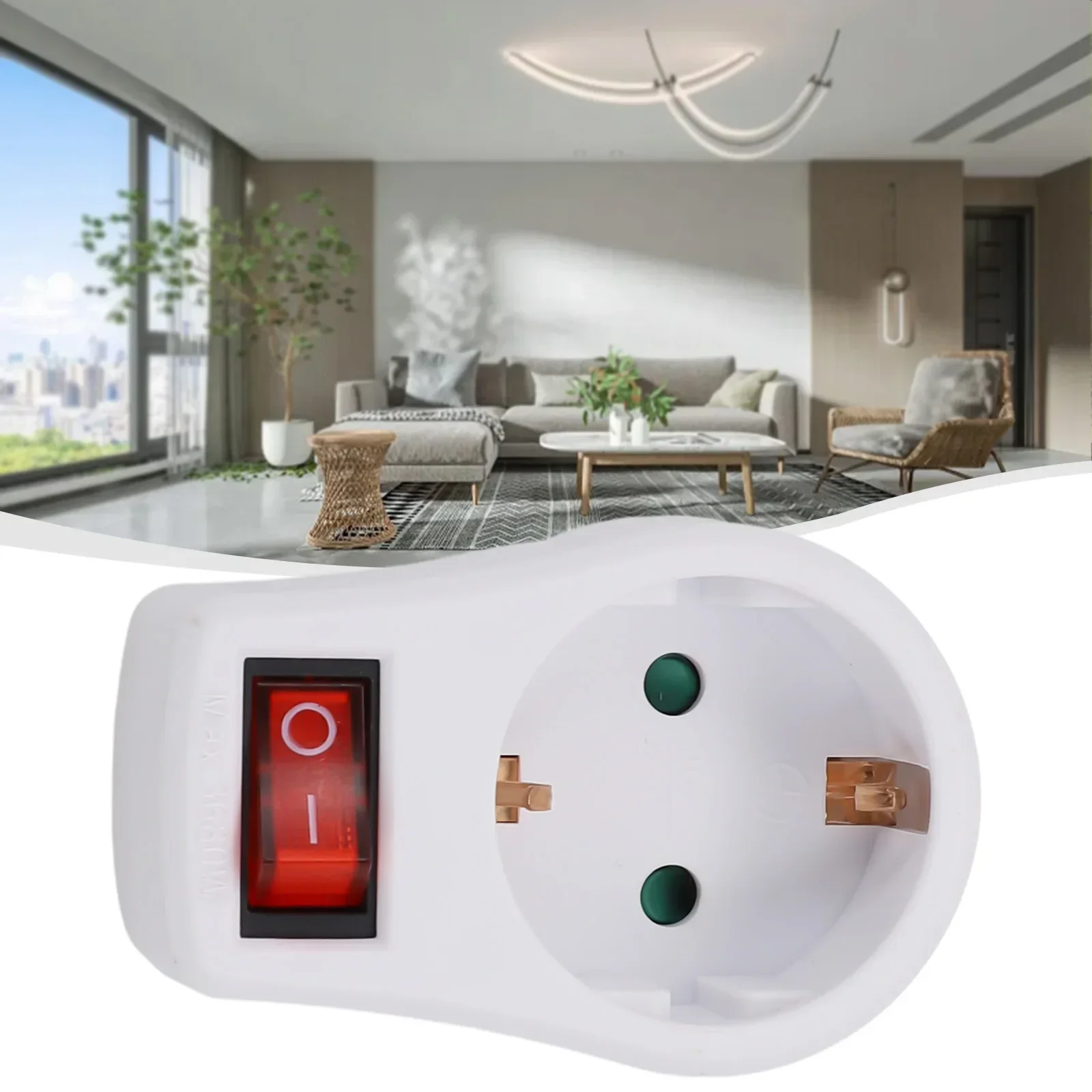 Socket Supplies Socket Outlet Conversion Plug European Type Flame Retardant PP 250V 16A Saves Money Switches Sockets