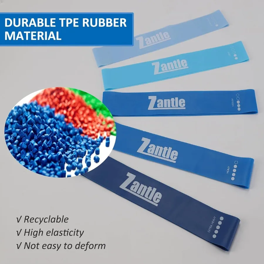 حلقات شريط المقاومة، أربطة التمرين، أربطة التمرين للعلاج الطبيعي، مجموعة أربطة المقاومة المطاطية مكونة من 5 قطع، أربطة مرنة لـ H #5