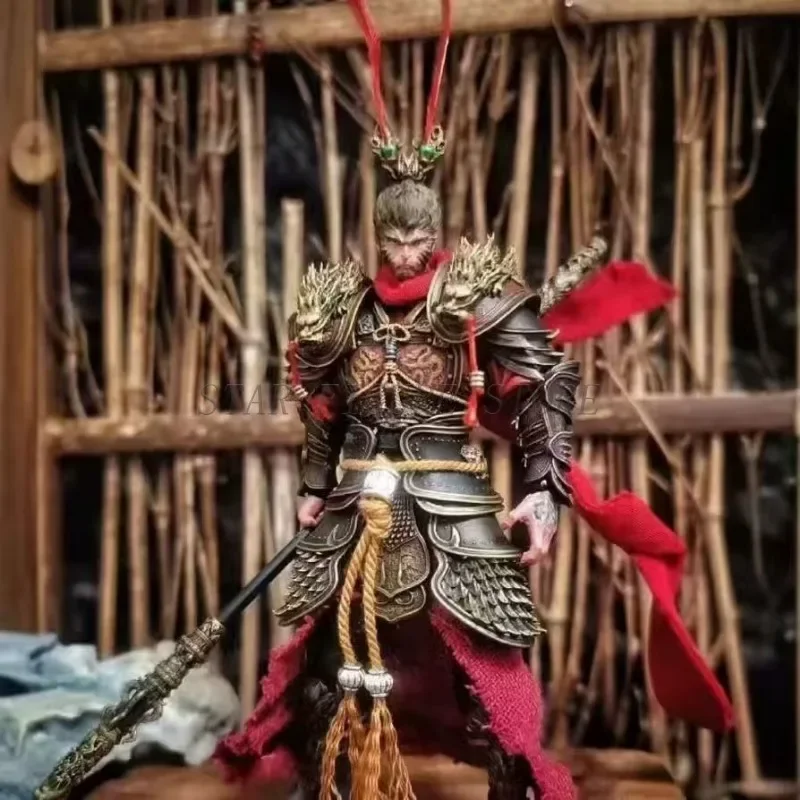 13cm Anime Black Wukong Figurka akcji GK The Monkey King Figurka PVC Kolekcja Ozdoby na biurko Ruchomy model Zabawki na prezenty