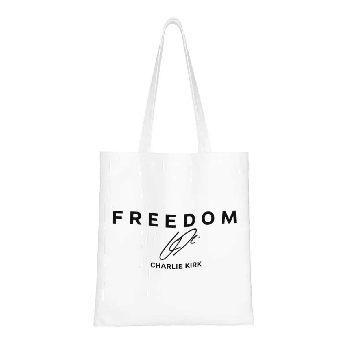 

Холщовая большая сумка Freedom Charlie Kirk, многоразовая большая вместительная продуктовая сумка для женщин, сумки для покупок RIP