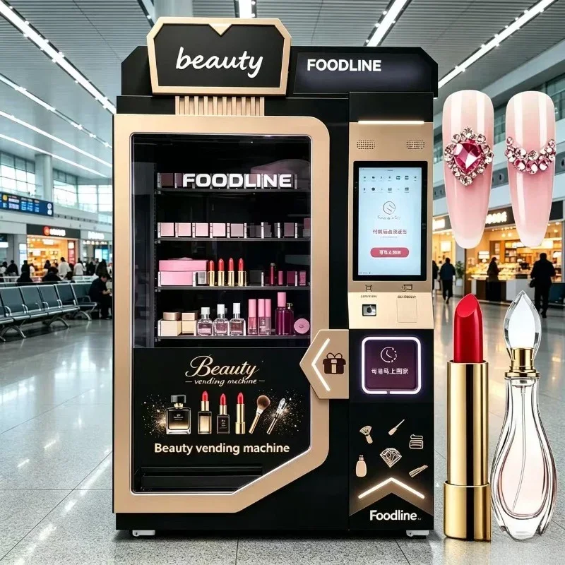 FL Public Use Beauty Vending Machine Touch Screen Payment Cosmetics Eyelash Nail Art Auto Vending Machine For Hotel