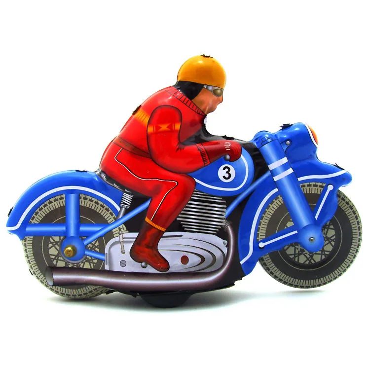 MS395 Cyna Motocykl Retro Nostalgiczny motyw Spersonalizowana ozdoba Kreatywny prezent Zabawka blaszana