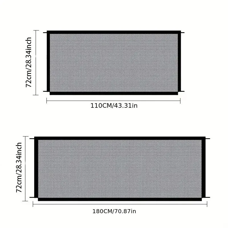 Cancello di sicurezza per bambini recinzione per barriera per animali domestici scale in rete portatile ingresso cancello per interni protezione per la separazione dei cani ganci per bambini isolati box