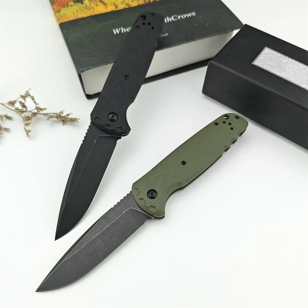 BM 4300 Pocket Folding Knife D2 Sharp Blade G10 Handle EDC Portable Durable Outdoor Camping Tactical Hunting Multitool Knives