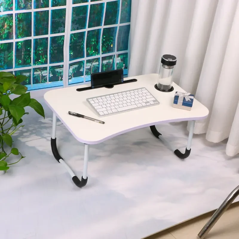 Foldable Portable Mini Computer Desk for Bedroom Dormitory Laptop Gaming Studying Reading on Bed Sofa Tray Small Lazy Table