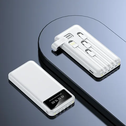 BCAK power bank 20000 мАч, автономный кабель, быстрая зарядка, мини-мобильный телефон, подарок, мобильный блок питания