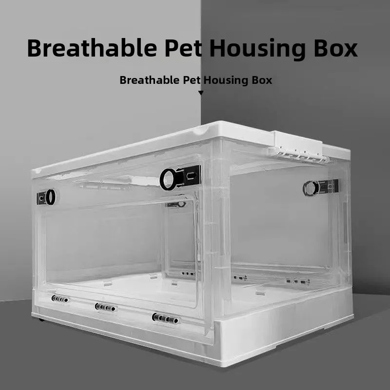 

Luxury Acrylic Hamster Cage Portable Pet Storage Box Transparent Breathable Large Size Pet Carrier Hamster House Pet Supplies