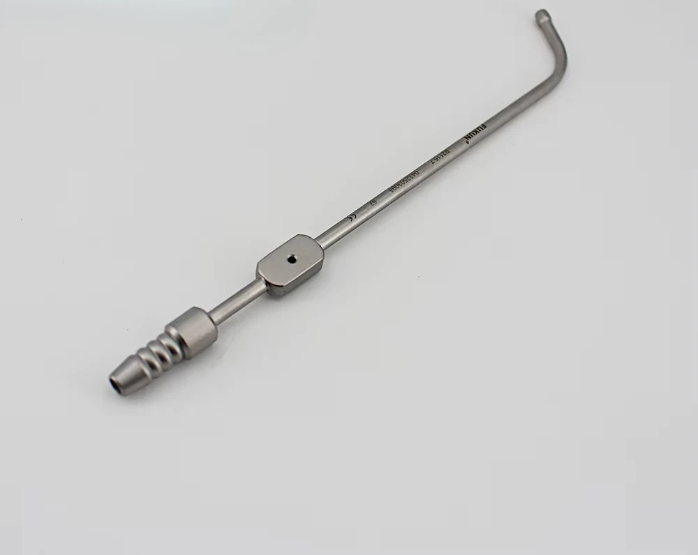 tube-d'aspiration-maxillaire-incurve-nasal-orl-de-rhinologie-de-qualite-superieure-de-125-mm-avec-paille-d'oreille-a-poignee-carree
