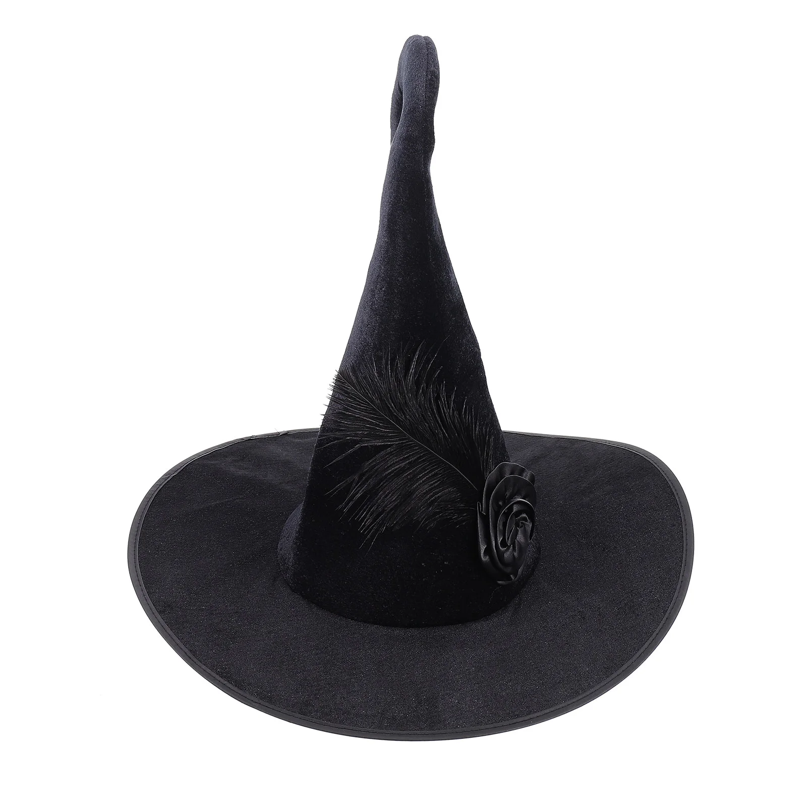 Witch Hat Costume Halloween Black Witches Hats Performance Cosplay Accessory Child