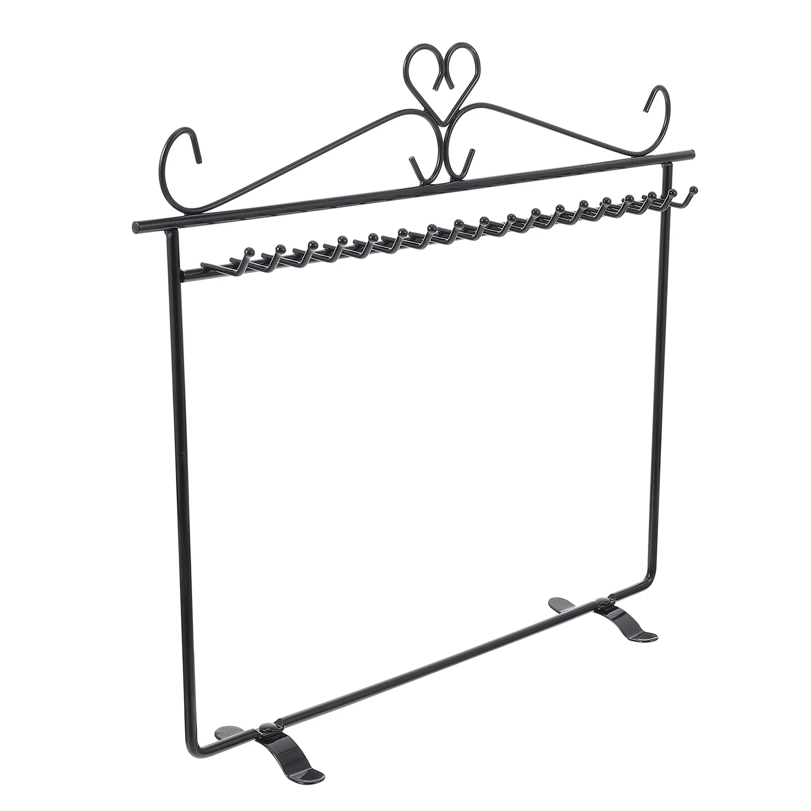 

1Pcs Multi-Slot Necklace Display Rack Iron Craft Jewelry Holder Desktop Organizer Storage Shelf for Bracelets Necklaces