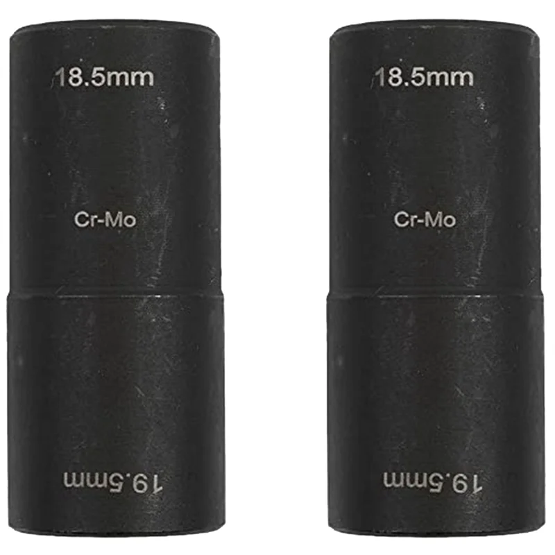 ABNQ 2 قطعة مآخذ إزالة الجوز الضرر المقبس أداة عميق طويل الوجه تأثير مجموعة 18.5X19.5 مللي متر المقبس أداة