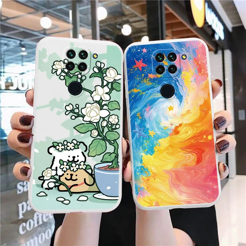Funda de teléfono de mármol con diseño de rana, dinosaurio, flor, amor, para Xiaomi, Redmi Note 9, 9S Pro, Max, Poco M2 Pro, protección trasera a prueba de golpes