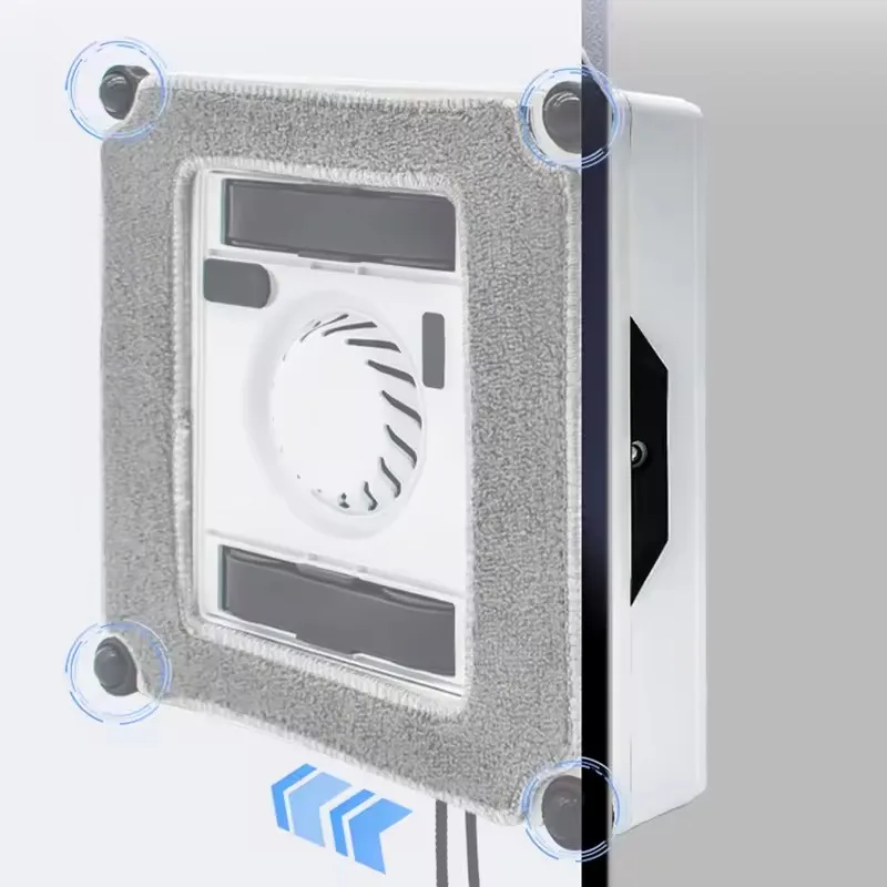 21x21cm Cleaning Mops For ABIR WD8 Window Cleaner Robot,Reusable Washable Clothes Rags for Washing Windows Glass Thick Mopping