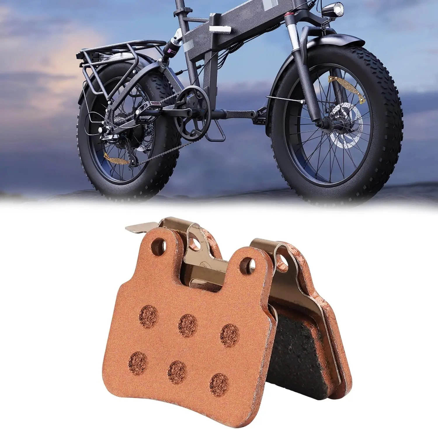 

Upgraded Ceramic E-Bike Brake Pads for Ridstar Q20/Q20 MINI/Q20 PRO/MN26/H20 PRO/DC26