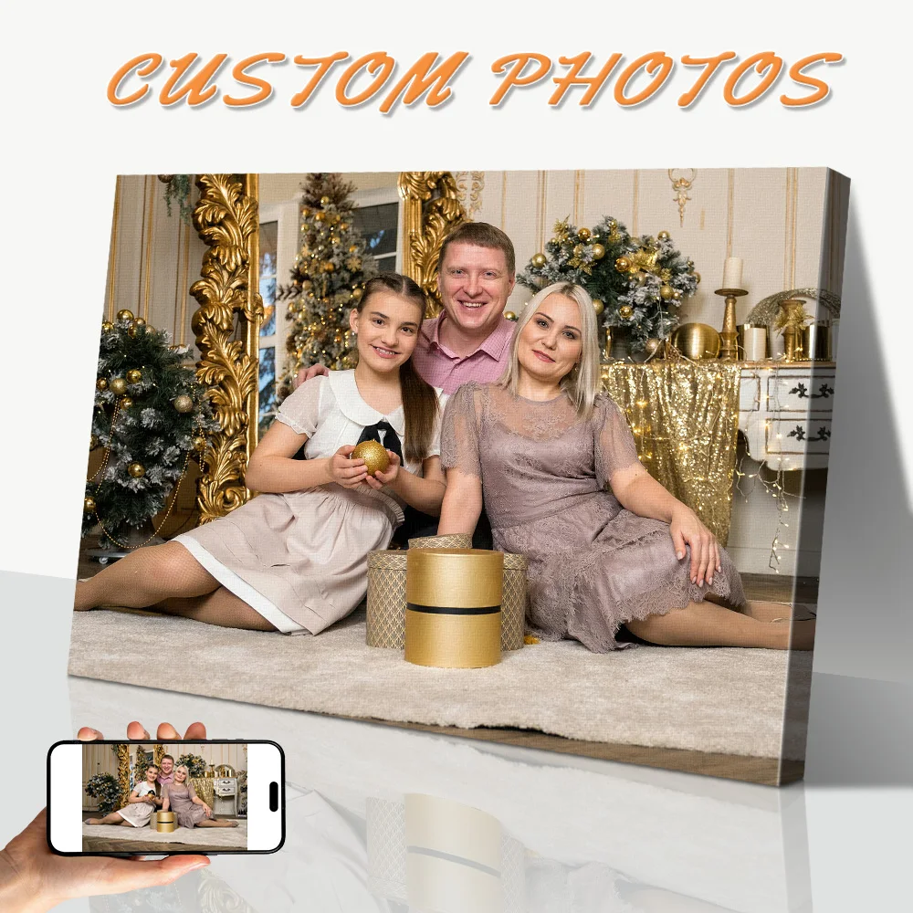 1Pc big size custom poster ，Personalized canvas wall atr,Per
