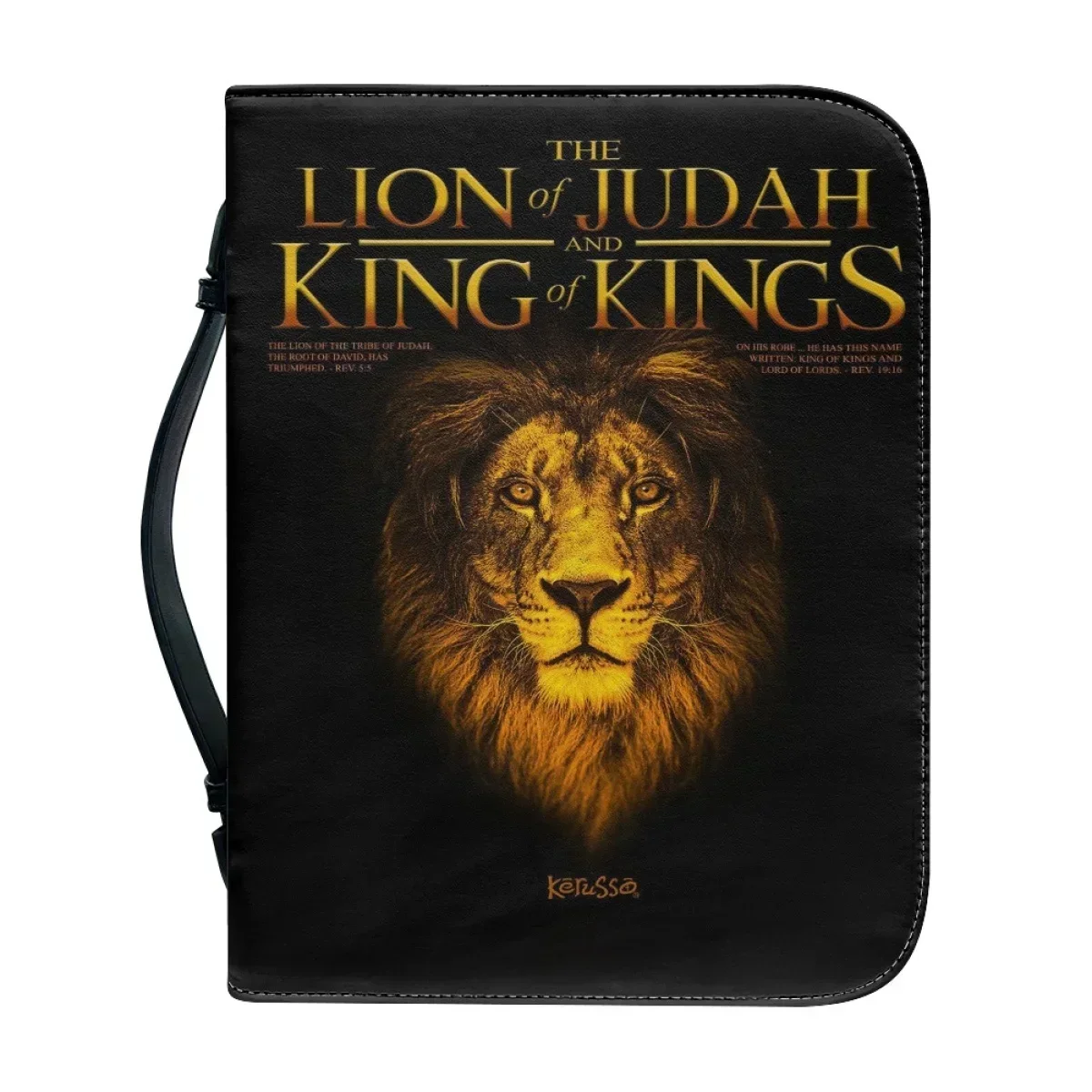 

Новая кожаная сумка для Библии с принтом гимна «Львы», классическая обложка для Библии с цитатами, индивидуальные коробки для хранения священных книг и учебных материалов