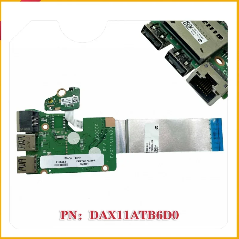 For HP Pavilion 17-G 15-UM 15-BS 15-A 15-AB USB LAN Power Button board NIC reader 33x11UB0000. DAX11ATB6D0