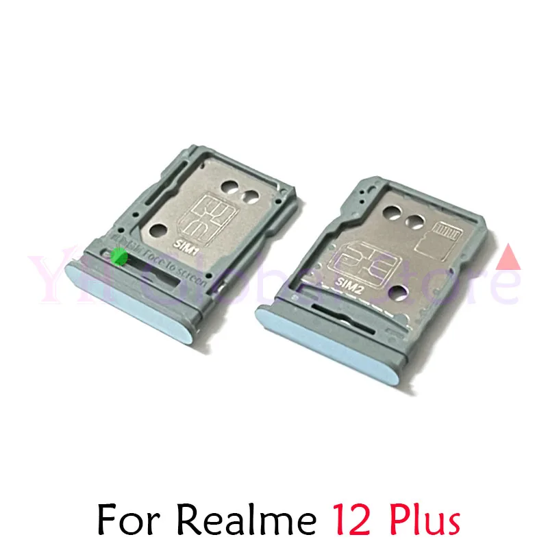 10PCS For OPPO Realme 12X 12 Pro Plus Pro+ Narzo N65 Sim Card Slot Tray Holder Sim Card Repair Parts