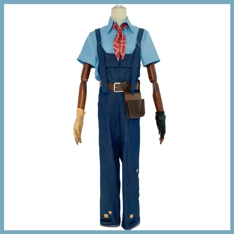 5;e,8\v,5/XQGame Identity Ⅴ Florian Brand Fire Investigator Cosplay Costume Yellow Trench Coat Overall Uniform Man Half,5'h\8/m' view 6