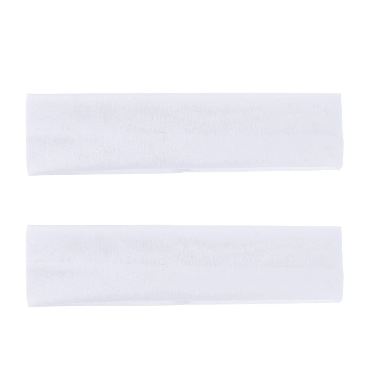 

2 PCS Headband Headbands Yoga Sports Dance Biker Wide Elasticity 2pcs Supplies White