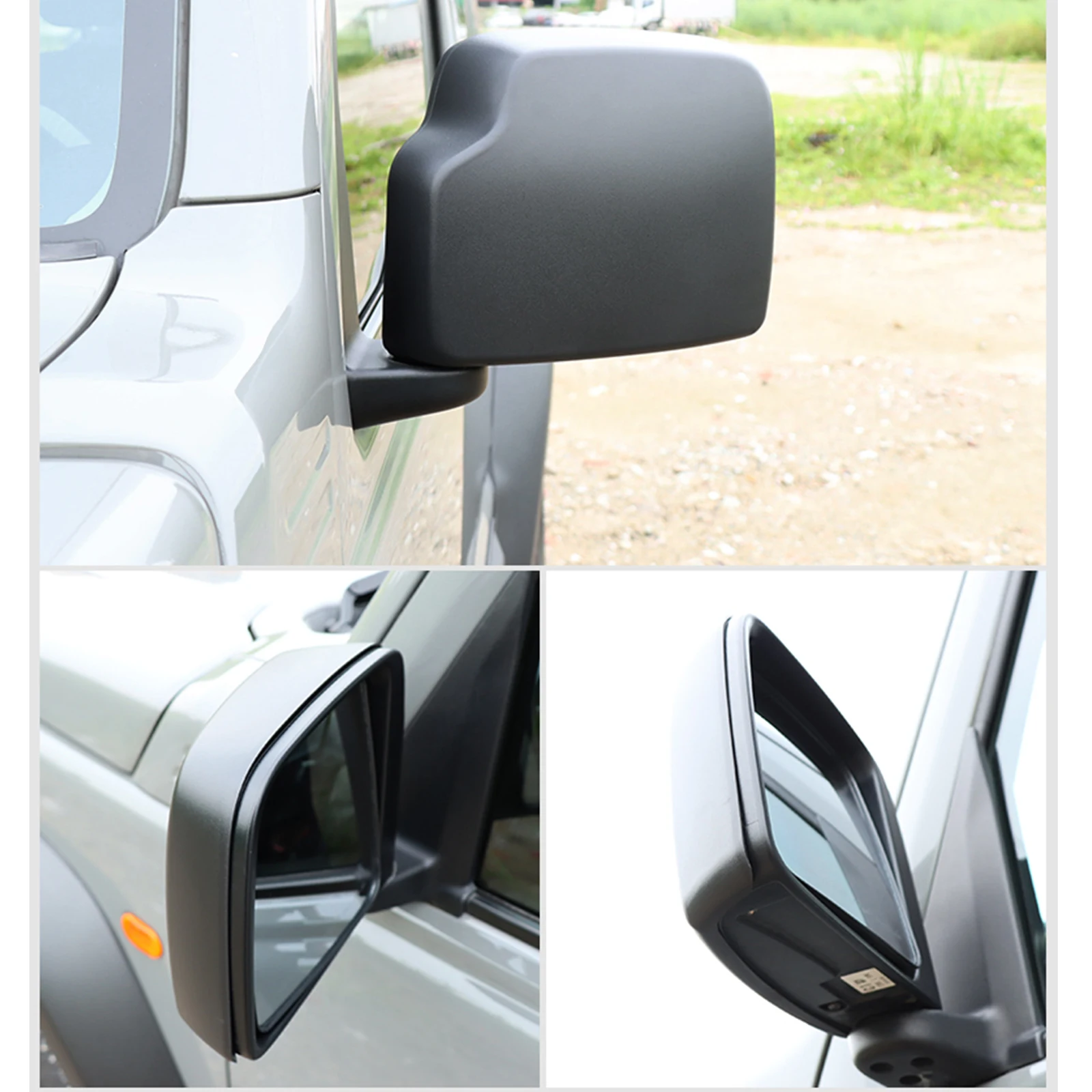 Car Rearview Mirror Decoration Cover For Suzuki Jimny JB64 Sierra JB74W 2019 2023 Rear View Mirror Cover Exterior Accessories