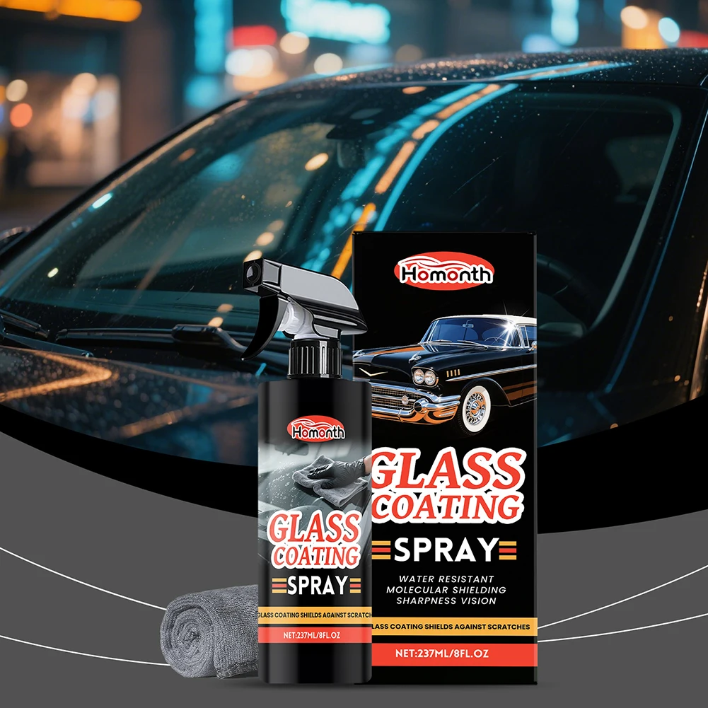 Automotive Glass Anti-Fog Spray Achieves Crystals Clear Streak-Free Glass For Superior Visibility For Rainy Commute Driving