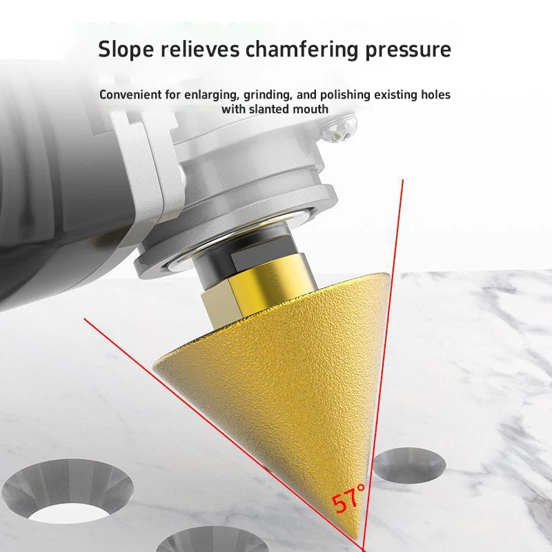 1PC M14 Heavy-Duty Diamond Chamfer Drill Bit Suitable For Granite Tile with Expansion Trimming Band 38/50mm Drill Bits Tools