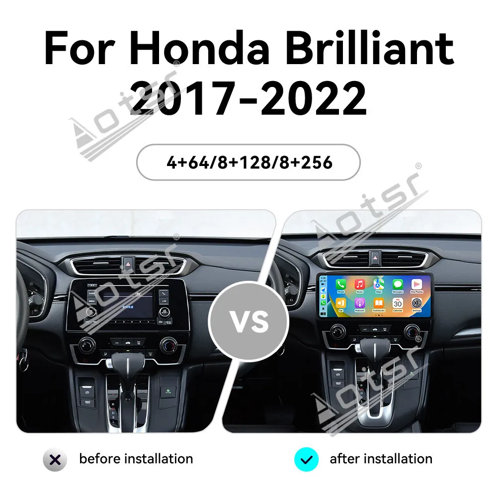 12.3'' Android For Honda Brilliant 2017-2022 Car GPS Navigation CarPlay HD Touch Screen Ultra Thin Version Head Unit Multimedia