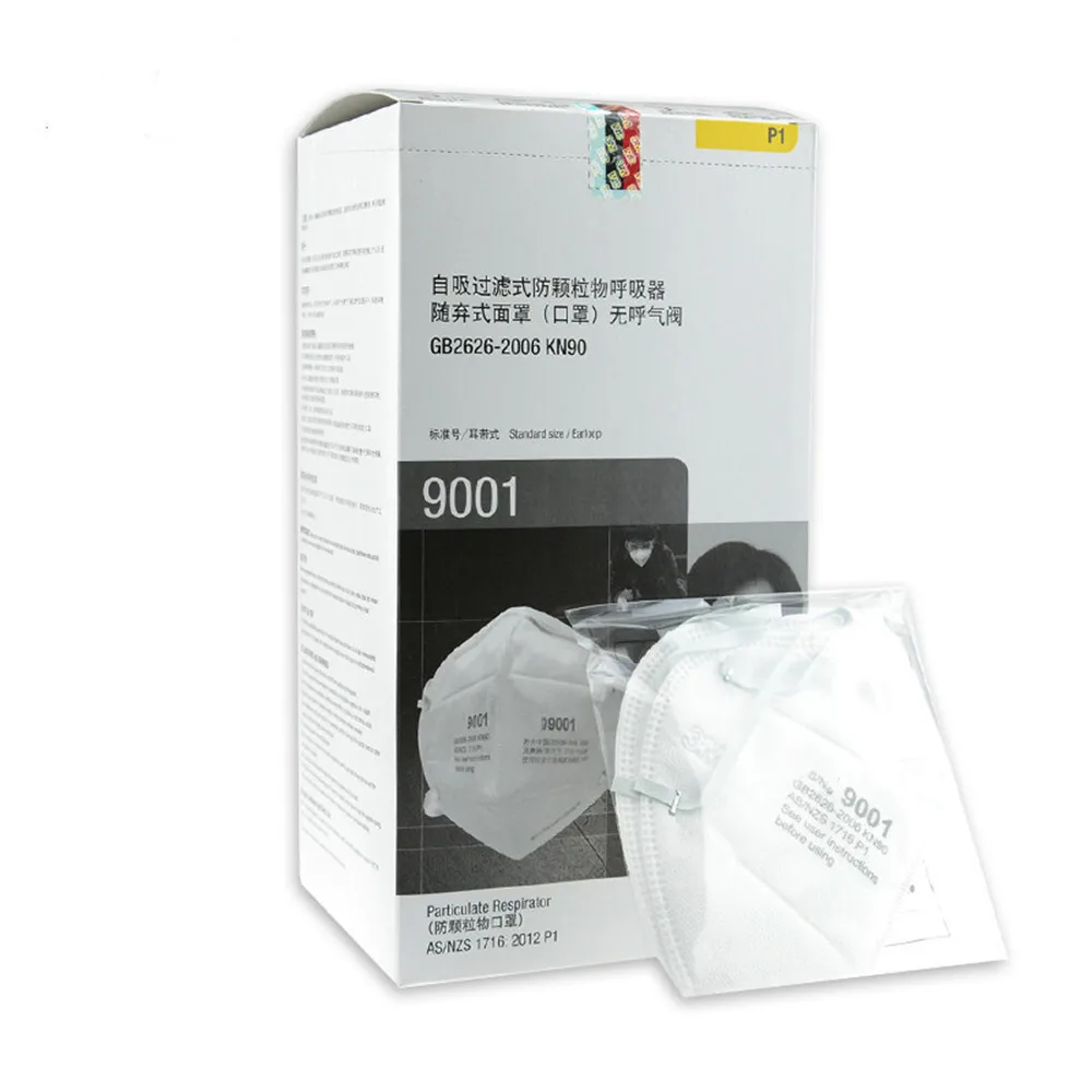 

9001 Пылезащитный респиратор Складная защитная маска PM2.5 Висячие уши 10-50 шт.